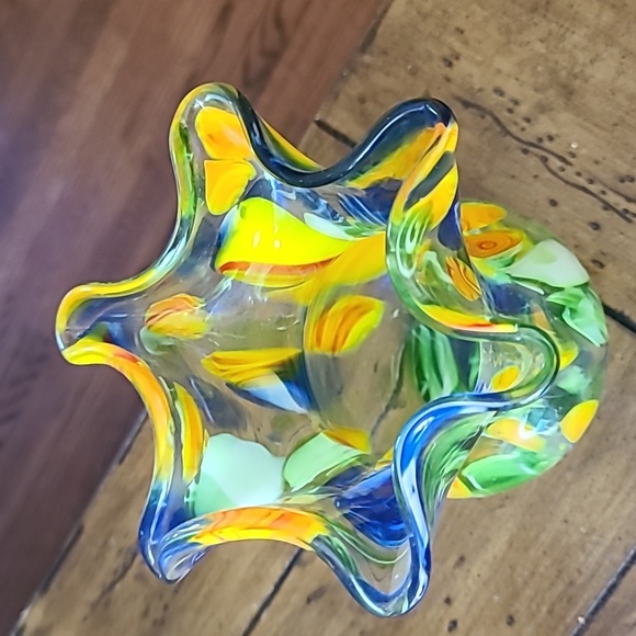 Colorful glass vase - Picture 4 of 7